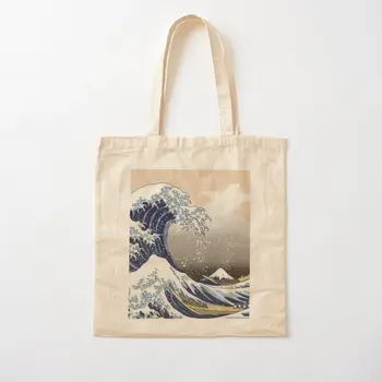 Didžiosios Bangos Off Kanagawa Medvilnės Drobės Maišelį Ponios Atsitiktinis Shopper Rankinė, Daugkartinio Naudojimo Kelionių Dizainerio Mados Sulankstomas Audinio