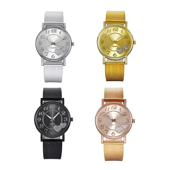 Duobla Prabanga Moterų Laikrodžiai Mados Kvarciniai Laikrodžiai Aukso Metalo Silikagelio Dirželis Žvaigždėtą Dangų Žiūrėti Lydinio Dial Elegantiška Suknelė