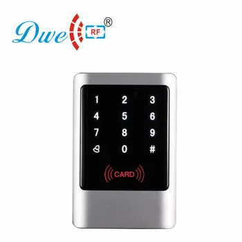 DWE CC RF control kortelių skaitytuvas prieigos kontrolės metalo 13.56 mhz rf id touch klaviatūra wiegand 26 rda reader 125khz