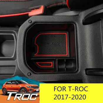 Dėl 2018 m. 2019 m. VW T-ROC TROC Porankiu Centras talpinimo Konteinerių Pirštinės Organizatorius Padengti