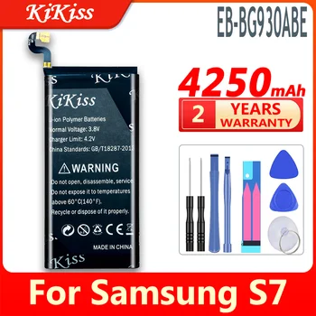 EB-BG930ABE Baterijos Samsung Galaxy S7 SM-G930F G930FD G930 G930A G930V/T G930FD G9300 Išmanusis telefonas Įkraunamas Baterijas