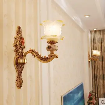 europos stiliaus miegamojo sienos lempa eilėje prancūzijos kristalų kambarį lempos