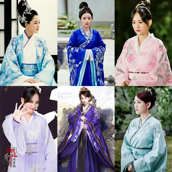 Filmo TV pačios Prekės Hanfu senovės Kinijoje kostiumas Karalienė Elegent suknelė Uždraustasis Miestas imperial Apranga Royal concubine Drabužiai