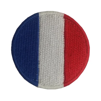 Gamintojai, tiesiogiai medžiaga įterptas prancūzijos vėliava drabužių, batų ir skrybėlės priedai lipnus pleistras emblemos ir emblemos