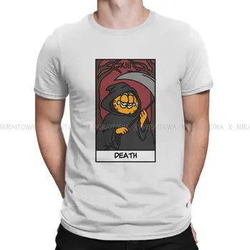 Gar-lauko Mirties Taro Kortų T Shirt, Derliaus Gotikos Vyrų Marškinėlius Negabaritinių O-Kaklo Vyrams Viršūnės