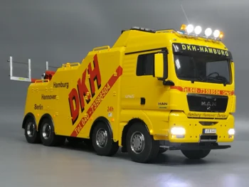 Gelbėjimo priemonės-JXmodel Tamiya Sunkvežimių 1:14 Traktoriaus Statybos Mašinų Krano Wrecker RINKINIO Versija
