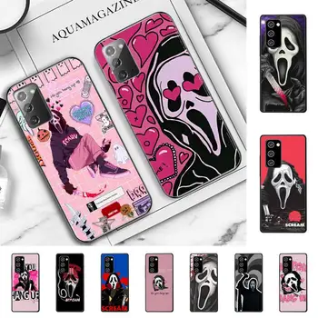 Ghostface siaubo Scream meno modelio Telefono dėklas, skirtas Samsung Note 5 7 8 9 10 20 pro plus lite ultra A21 12 72