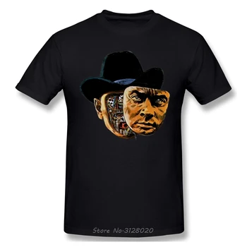 Gunslinger T-Shirt Vyrai Tees O-Kaklo Medvilnės Westworld Ateityje Parke Drabužius Humoro Marškinėliai Juokinga Marškinėlius