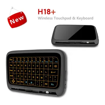 H18+ H18 Plius 2.4 GHz Mini Belaidė Klaviatūra Su Pilna Touchpad Apšvietimo Funkcija Oro Pelės, Klaviatūros Su Apšvietimu, Skirta 