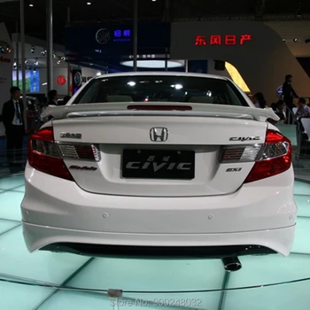 Honda Civic (2012-2015 M.) Aukštos Kokybės LED ABS Plastiko Unpainted Spalvos Galinis Stogo Aptakas Sparno Kamieno Lūpų Įkrovos Padengti Automobilio Stiliaus