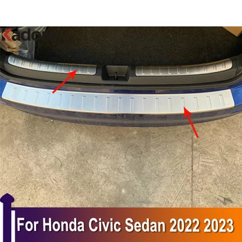 Honda Civic Sedanas 2022 2023 Išorinis+Vidinis Galinio Buferio Guard Raštas Plokštės Palangė Kamieno Streamer Priedai Nerūdijančio Plieno