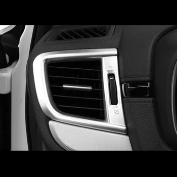 Honda CR-V CRV 2017 2018 ABS Chrome Reikmenys, Automobilių Kairę Ir į Dešinę Kondicionierius Oro Angos Dangtelio Apdaila Lipdukas Automobilio Stiliaus