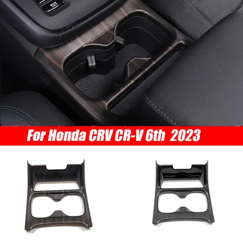 Honda CRV CR-V 6 2023 ABS anglies ir medienos Interjero Automobilio Priekiniai vandens puodelį rėmo apdaila Padengti Apdaila, Automobilių Reikmenys