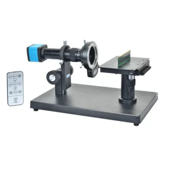 Horizontalus Tipas Pramonės Kamera Reguliuojamas Stovas Vaizdo Mikroskopo Laikiklis X-Y scena su Didelio Pagrindo Mikroskopo vaizdo Kamera