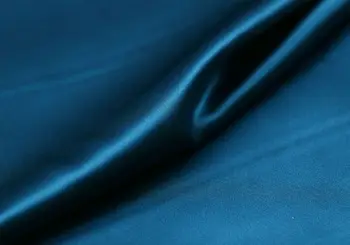 Howmay 100% grynas charmeuse šilko satino audinio 30m/m 114cm peacock blue 47# ypatingai didelio svorio suknelė ar cheongsam