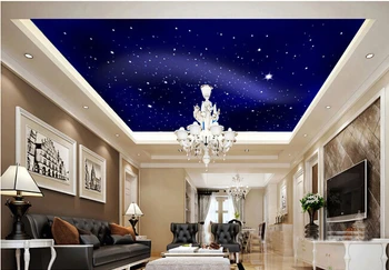 Individualizuotos fono paveikslėlį visata, žvaigždės naudojami sėdi kambaryje, miegamajame lubos, sienos, KTV baras natūrali medžiaga papel DE parede