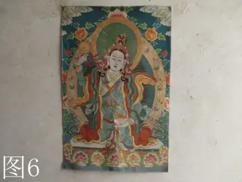 Išskirtinį Tibeto šilko siuvinėjimo guanyin bodhisatvos thangka