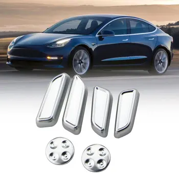 Jameo Auto 6Pcs/Set Sėdimos vietos Mygtuką ABS Dekoratyvinis Dangtelis Tesla Model 3 2017-2022 auto Sėdynę Nustatykite Rankenėlę Dekoratyvinis Dangtelis