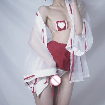 Japonijos Seksualus Apatinis Trikotažas Pagundai Raudona Slaugytoja Ragana Cosplay Moterų Išgalvotas Erotika Slaugytoja Vienodą Moterų Kostiumai Egzotinių Apatiniai