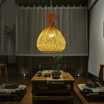 Japonijos Sieniniai šviestuvai Temą Restoranas Mažai Paukščių Lizdas lempos Kūrybos Bambuko Šviesos Individualumą Arbatos Kambarys, restoranas lempos