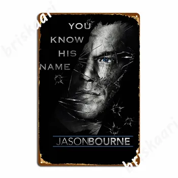 Jason Bourne Metalo Pasirašyti Plakatas Juokinga Sienos Klubas Namuose Alavo Pasirašyti Plakatai