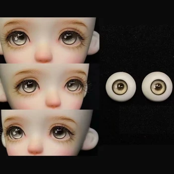 Kaip 14mm bjd doll akių 1/6 1/4 SD lėlės obuolio gipso akių/HD užkrečiamųjų anti-geltonas akis priedai