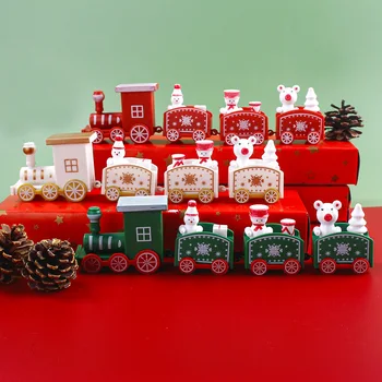 Kalėdų Traukinukas Kepimo Dekoracijas, Mielas Dažytos Žaislai Traukinio Kalėdų Senį Amatų Naujųjų Metų, Kalėdų Dekoracijos Vaikams Dovanos