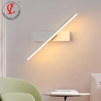 Karšto Pardavimui, Modernios LED Sienų apšvietimo Namų White&Black Baigė Sukasi Veidrodis Lempos Priekiniai Žibintai LED Sieniniai Šviestuvai