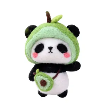 Kūdikių Panda vilnos needlepoint rinkinys vilnos veltinio vėlimo adata apdailos amatų needlecraft 