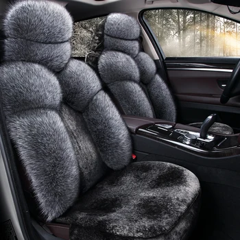 Laikyti šiltai Ilgai pliušinis automobilių sėdynių užvalkalai sklandų automobilių sėdynės pagalvėlės Universaliųjų automobilių stying Toyota Camry 40 RAV4 Verso FJ Land Cruise