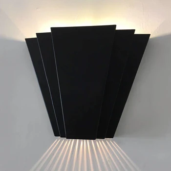 LED Sieniniai Šviestuvai AC100V/220V Aliuminio Papuošti Sienos Sconce Miegamojo Kambarį Veranda, Sodas, vidaus ir Lauko Sienos šviesos