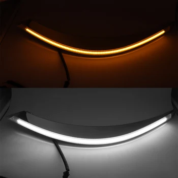 LED žibintus už GS4 2016 led Atsarginės dalys, Automobilių Stiliaus priekinis žibintas, skirtas antakius dieną Veikia su geltona posūkio žibintas
