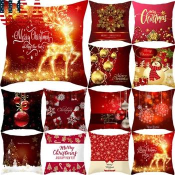 Linksmų Kalėdų Kalėdų Užvalkalas pagalvėlė padengti aikštėje sofa-lova, dekoratyvinės pagalvėlės funda de almohada
