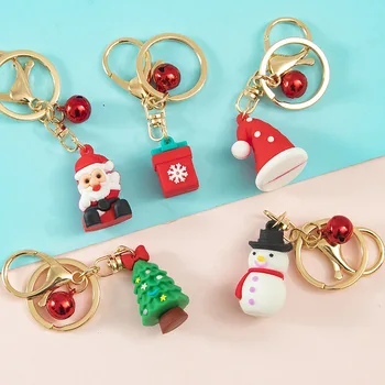 Linksmų Kalėdų Keychain Už Klavišus Kalėdų Dekoro Santa Claus Briedžių Sniego Key Chain Naujųjų Metų Dekoracija 2021 Vaikų Dovanų