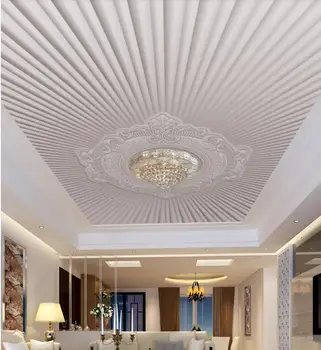 lubų kambarį 3d tapetai, Modernus minimalistinio Europos reljefinis modelis lubų tapetai užsakymą 3d