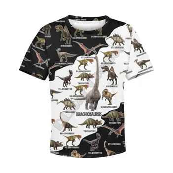 Meilė Dinozaurą t Shirts 3d Visi Per atspausdintas Hoodies t marškiniai Megztinis su užtrauktuku, Vaikams, Kombinezonas Gyvūnų Palaidinukė Tracksuit 06