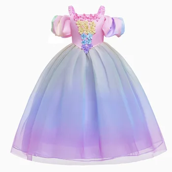 Mergaičių Suknelės, Šaliai, Princesė Cosplay Vaikams Apsirengti Kalėdų Kamuolys Suknelė Elegantiškas Kūdikių Sijonas Vestidos 100cm-150cm