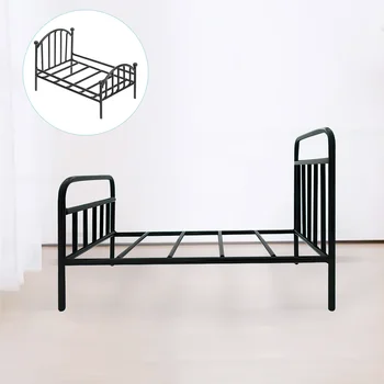Mini Namas Metalinių Lovos Rėmu Tiny House Bed Mini Miegamojo Baldai Modelio Dekoras