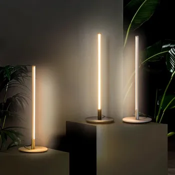 Minimalistinės Kūrybos Line LED Stalo Lempa Miegamojo Lovos Atmosfera Šviesos Paprasta Šiuolaikinio Gyvenimo Kambario Dekoratyvinis Stalo Lempos