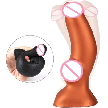 Minkštas Analinis Dildo Butt Plug Realistiškas Penis Tvirtas Siurbtukas Dick Žaislas Moterų Masturbacija Strapon Dildo Suaugusiųjų Sekso Žaislai Moterims