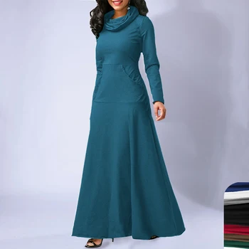 MISSJOY Musulmonų Moterys Abaja Suknelė, Kietas arabų Malda Dėvėti Jubah Dubajus Elegantiškas Islamo Drabužių Femme Skraiste Ramadanas Drabužių S-5XL
