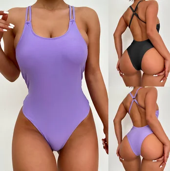 Moterų Sexy vientisi maudymosi kostiumėlį 2022 Push Up Bikinis Thong Monokini maudymosi kostiumėlį Vientisų maudymosi kostiumėlį Paplūdimio Brazilijos maudymosi Kostiumėliai