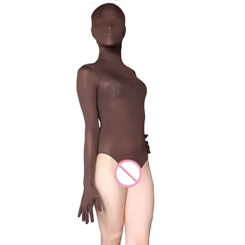 (MS040) Moterų sexy ledo lycra spandex catsuit unisex modelis, permatomas triko fetišas zentai kostiumas helovinas