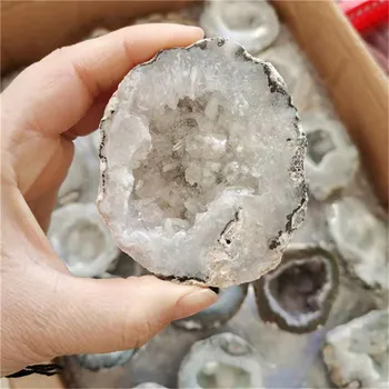 Natūralių Kristalų Geode Roko Agato Grupių Crystal Healing Akmens