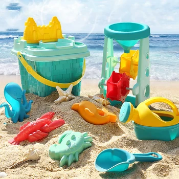 Nauja Vaikų Paplūdimio Žaislai Vaikams Žaisti Vandens Žaislai, Smėlio Box Set Rinkinys Smėlio Kibirą Vasarą Žaislai Žaisti Paplūdimio Smėlio ir Vandens Žaidimo Krepšelį