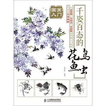 Naujas arrivel Kinijos goingbi tapybos meno knygas Kinijos Paukščių blusos, šepečiu, spalvinimo knyga starteris mokinių mokymosi Kinų
