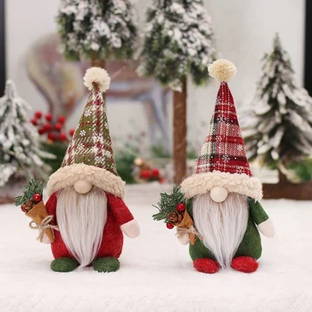 Naujas Kalėdų Dress up Rekvizitai Dovana Beveidis Kūdikių Lėlės Apdailos Miško Lėlės