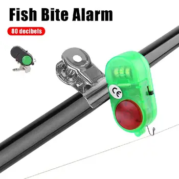 Naujos Žuvys Bite Signalizacijos Aukštos Jautrus Žvejybos Skambėti Varpas LED Lemputė, Clip-on meškere garsinis signalas Žuvims, Priedai