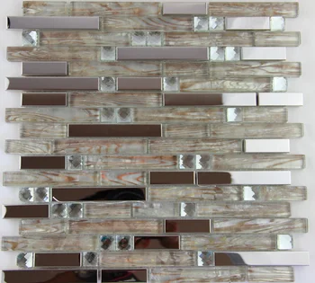 nerūdijančio plieno, metalo, stiklo mozaikos plytelės virtuvės backsplash vonios kambarys dušo fone dekoratyviniai tapetai, plytelių gamyklos pardavimo