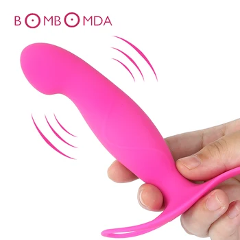 Nešiojami Dildo Vibratorius, Sekso Žaislai Moterims Makšties Stimuliavimas Suaugusiųjų Sekso Žaislai Moteris Masturbator 7 Dažnių Analinis Butt Plug